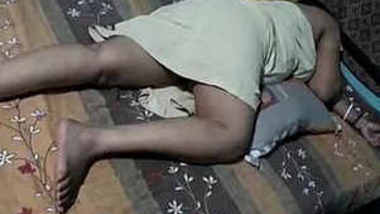 Sanjana Aunty Sleeping In Petticoat After Long Fuck hot xxx movie